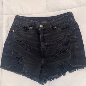 Black American Eagle jean shorts